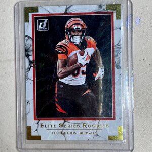 2020 Panini Donruss Elite Series Rookies Tee Higgins Bengals Football Card